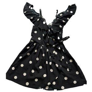 Brave Soul Polka dots dress, mini black dress, size medium